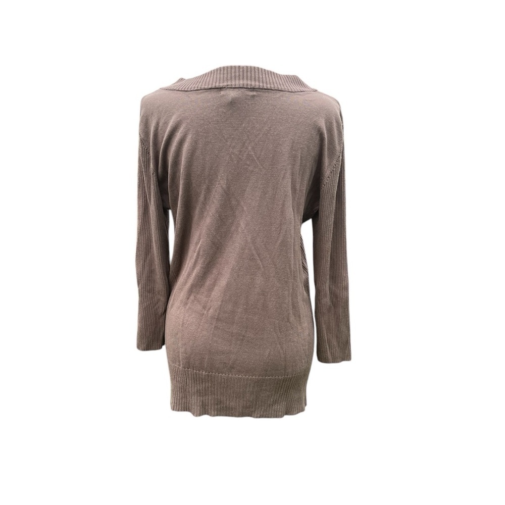 Women’s V-Neck Knit Sweater in Taupe by Style & Company size XL - Picture 2 of 4